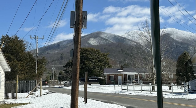 view of mountain feature