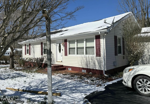 view of front of home