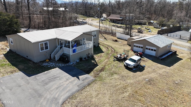 birds eye view of property