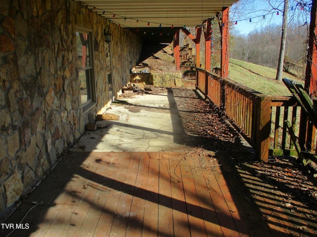 view of wooden terrace