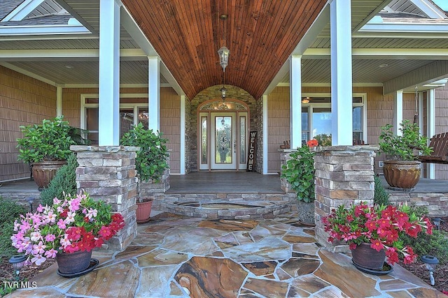 251 Fee Trl, Ewing, VA 24248 - property entrance with a porch