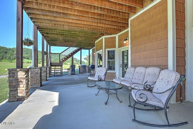251 Fee Trl, Ewing, VA 24248 - view of patio / terrace featuring stairway