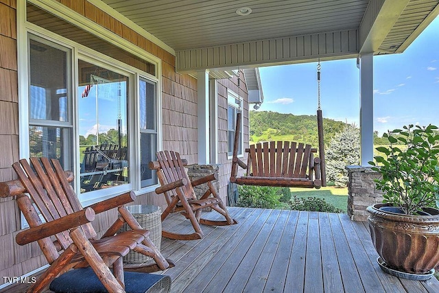 251 Fee Trl, Ewing, VA 24248 - view of wooden terrace