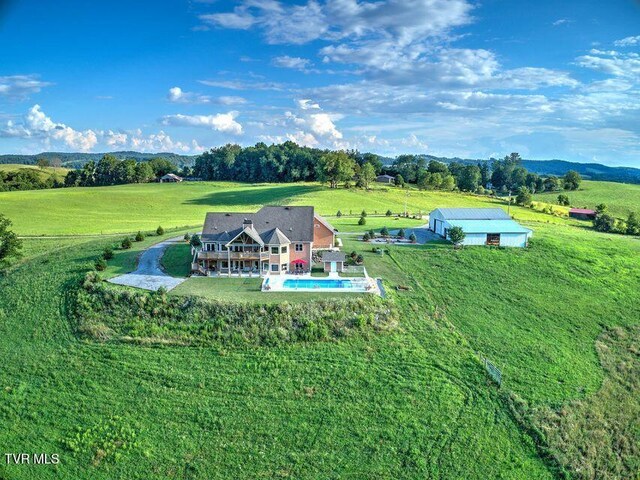 251 Fee Trl, Ewing, VA 24248 - bird's eye view featuring a rural view