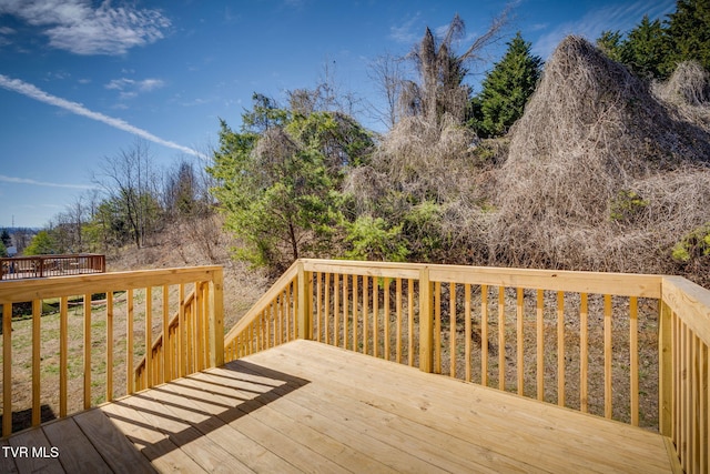 view of wooden terrace