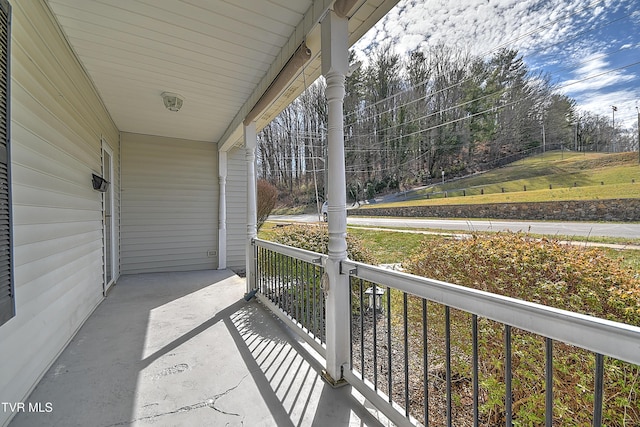 balcony with a porch