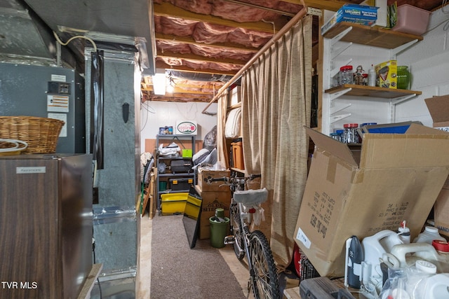 view of storage room