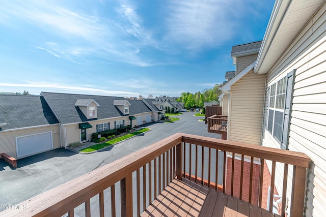 408 Stratford Ct Unit 408, Gray, TN 37615 - deck featuring a residential view and a garage