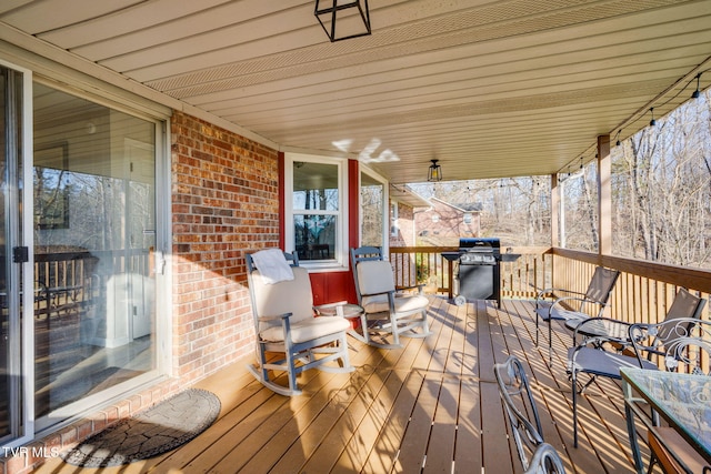 1545 Old State Route 34, Telford, TN 37690 - wooden terrace with grilling area