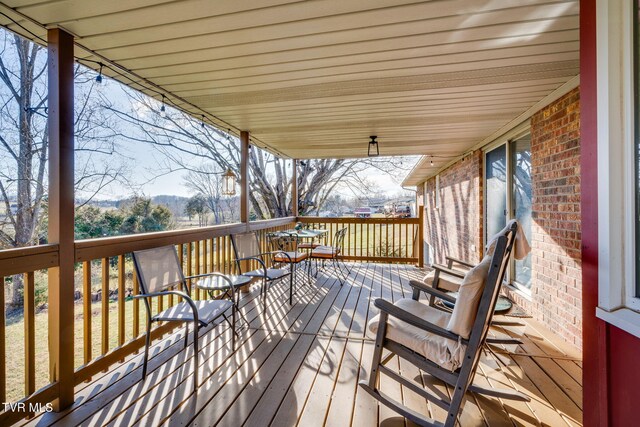 1545 Old State Route 34, Telford, TN 37690 - view of wooden terrace