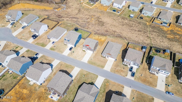 bird's eye view with a residential view