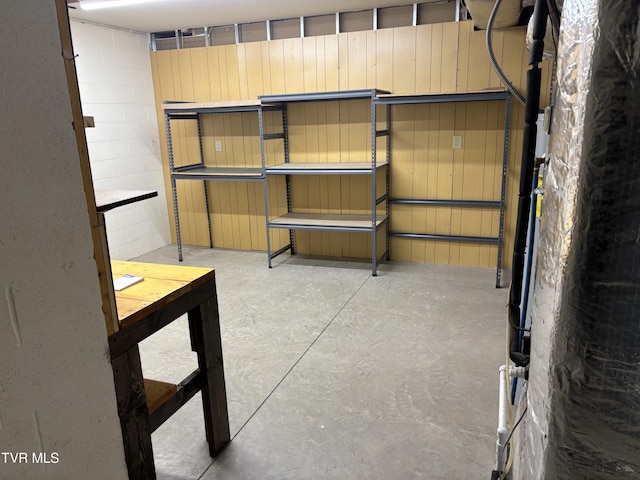 view of storage room