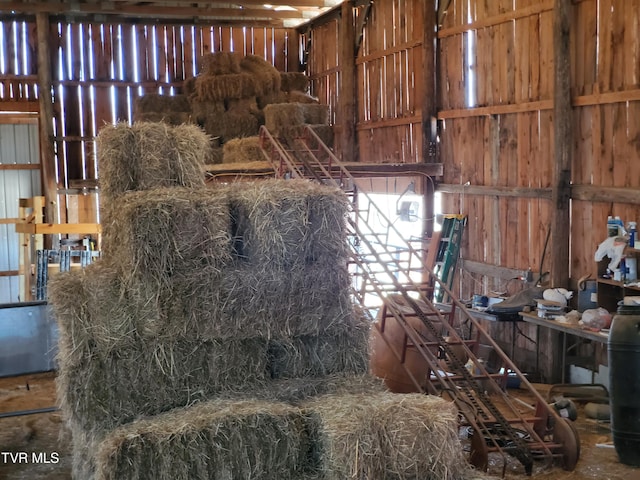 view of horse barn