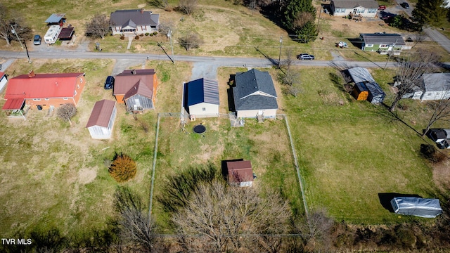 aerial view featuring a residential view