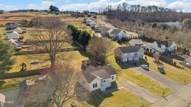 bird's eye view featuring a residential view