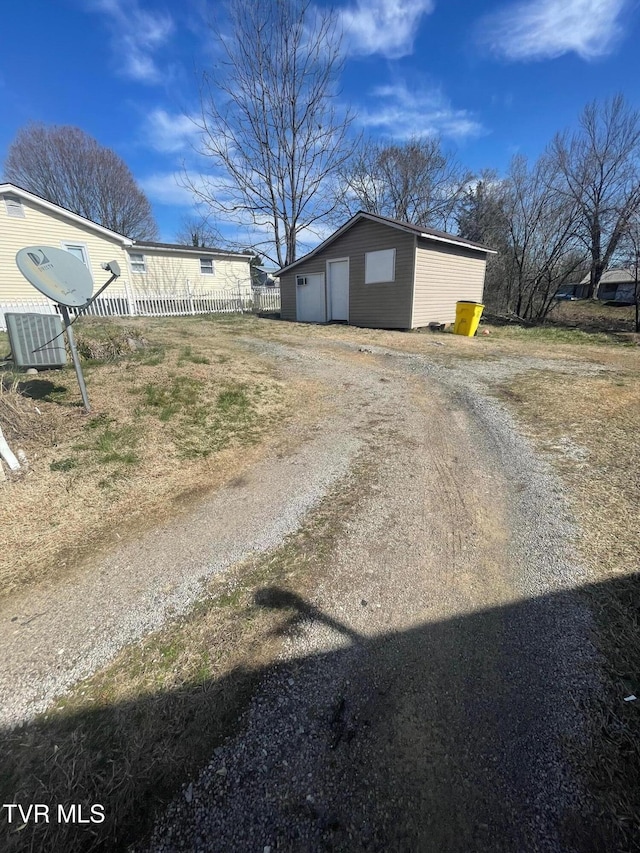 exterior space with driveway