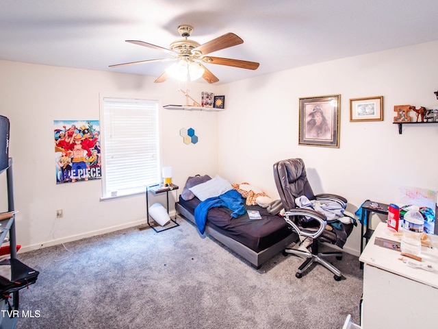 5659 Browning Way, Russellville, TN 37860 - carpeted bedroom featuring a ceiling fan and baseboards