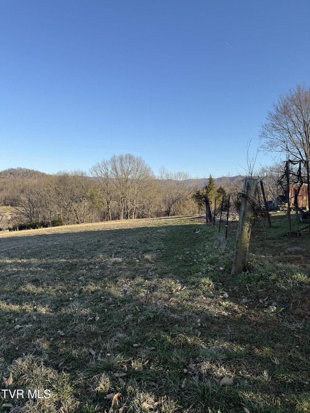 view of landscape featuring a rural view