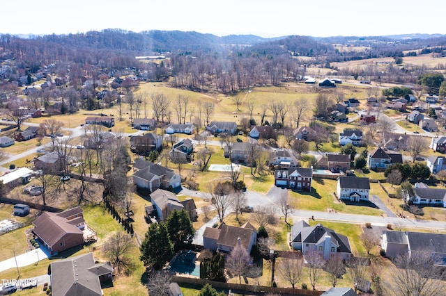 birds eye view of property featuring a residential view