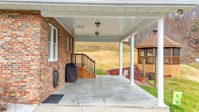 view of patio / terrace with grilling area