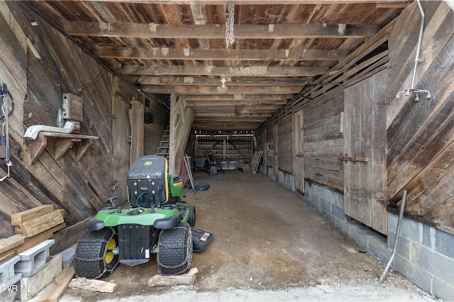 view of basement