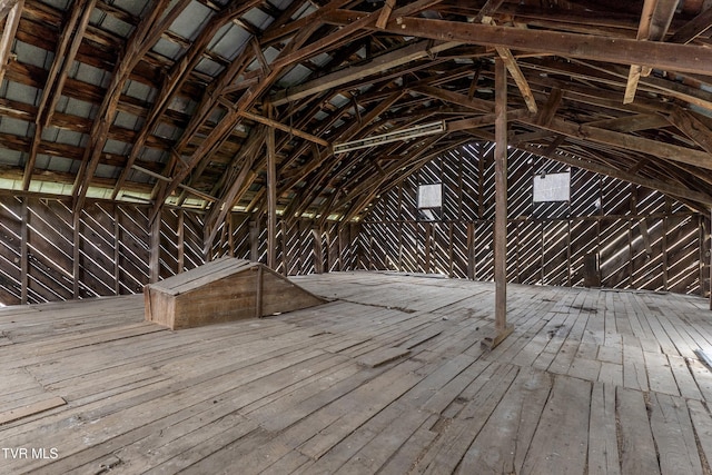 view of attic