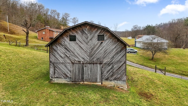 view of outbuilding with an outdoor structure