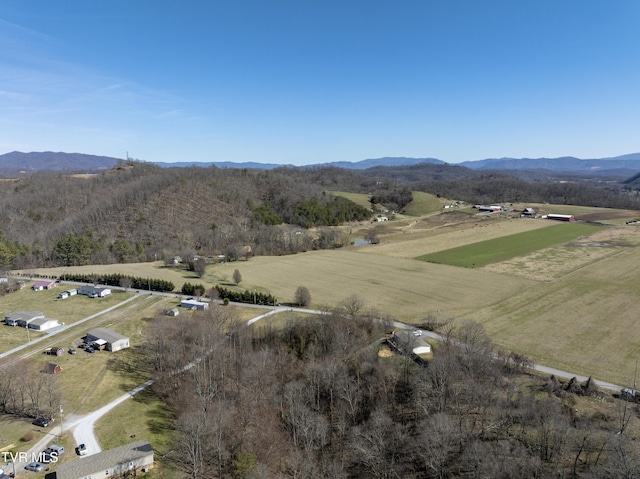 exterior space with a rural view