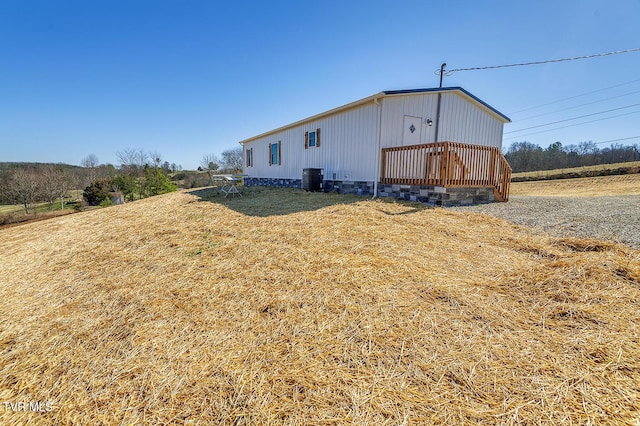 exterior space with central AC unit