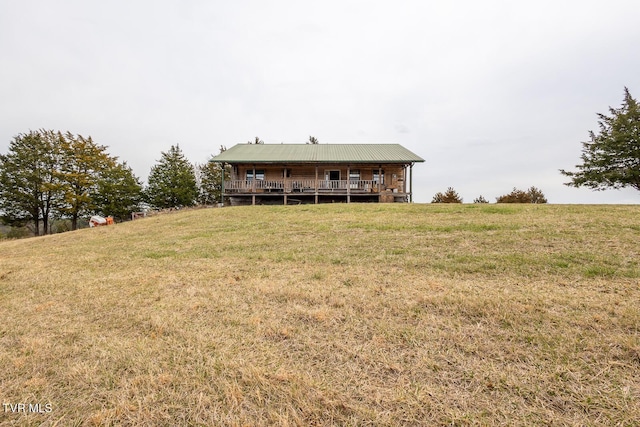 exterior space with a lawn