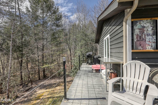 view of patio / terrace featuring grilling area