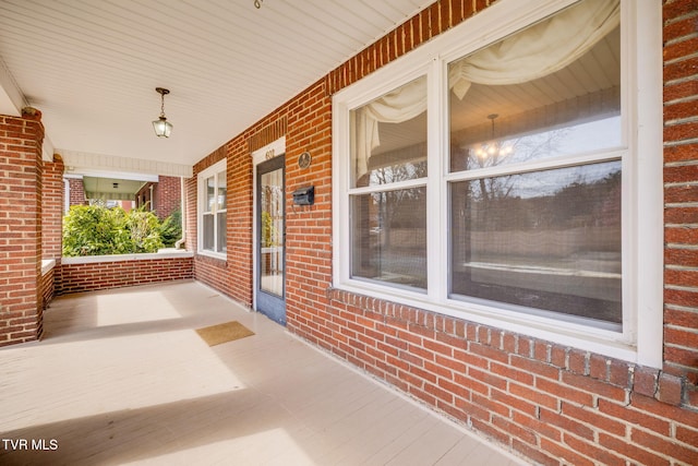 view of patio / terrace featuring covered porch