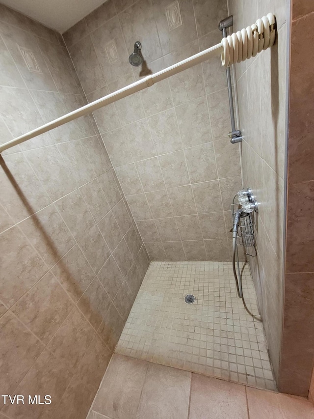 full bath with tiled shower