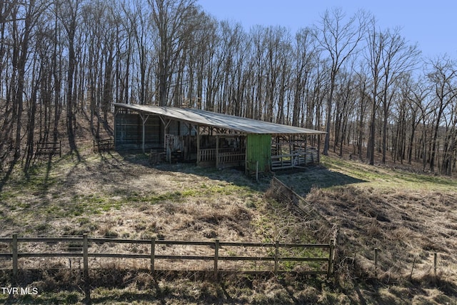 view of outdoor structure with an exterior structure and an outdoor structure