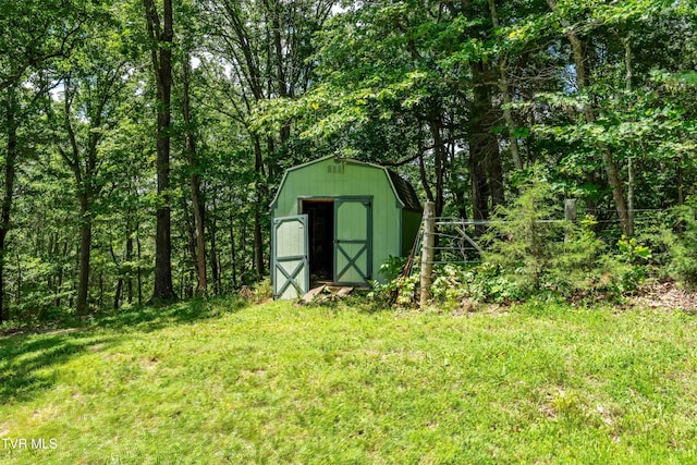 472 Harmony Rd, Jonesborough, TN 37659 - view of shed with a forest view
