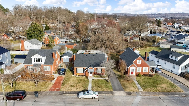 bird's eye view featuring a residential view