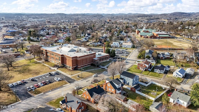 bird's eye view featuring a residential view