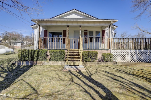 bungalow-style house featuring a porch