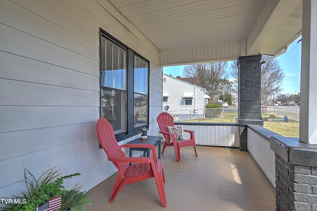 exterior space with a porch