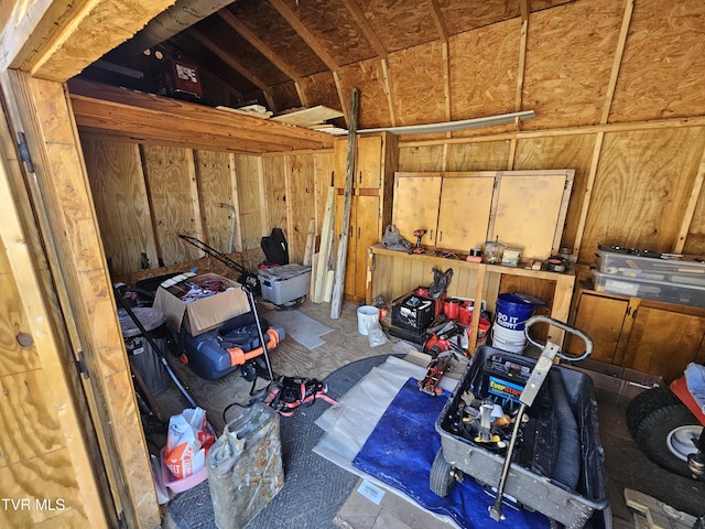 view of storage room