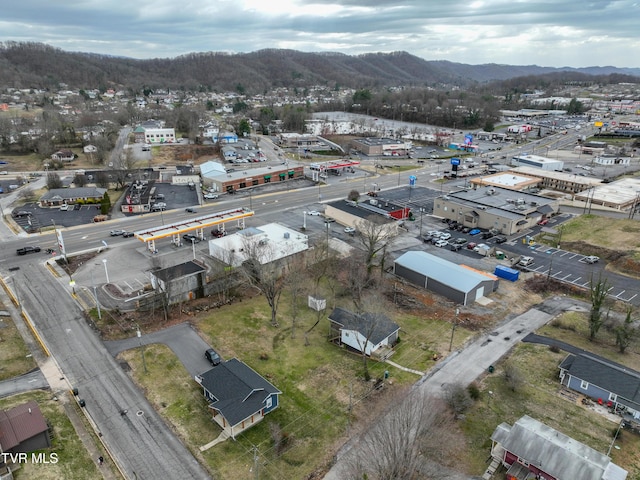 aerial view featuring a mountain view