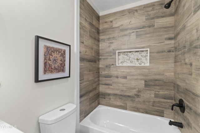 bathroom with  shower combination and toilet