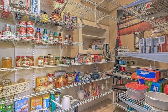 view of pantry