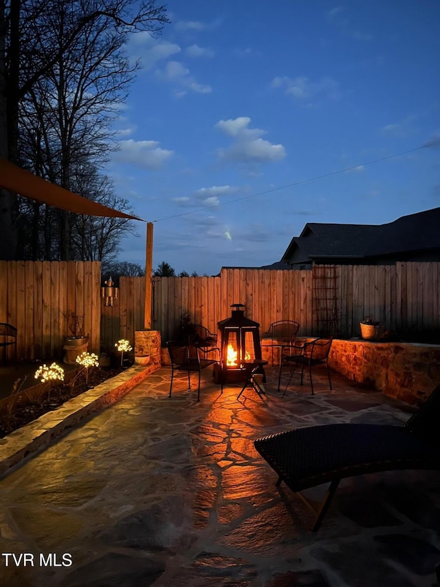 view of patio / terrace featuring a fenced backyard