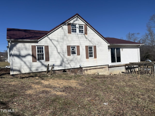 view of rear view of property