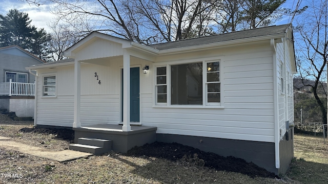 view of home's exterior