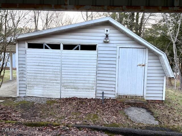 view of outbuilding featuring an outdoor structure