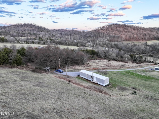 aerial view with a view of trees