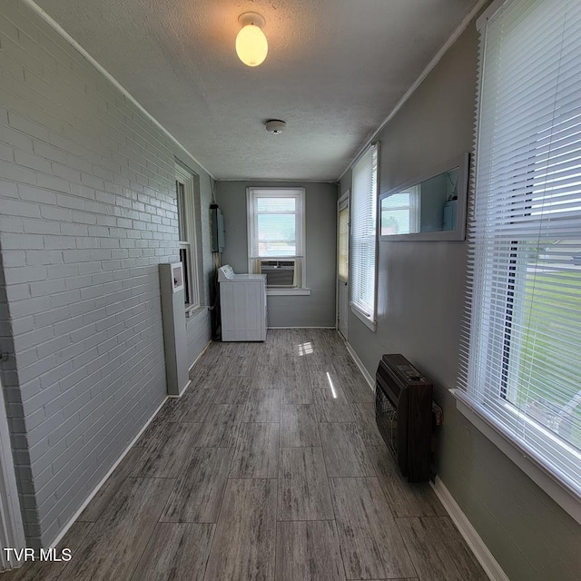 204 Highland Ave, Glade Spring, VA 24340 - unfurnished sunroom with cooling unit and heating unit