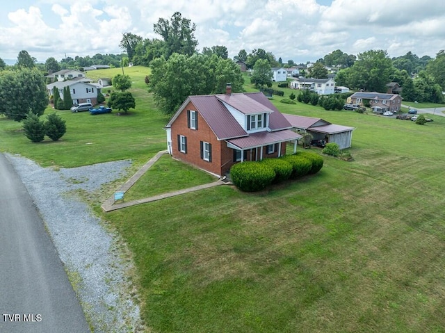 204 Highland Ave, Glade Spring, VA 24340 - aerial view of residential area with a tree filled landscape